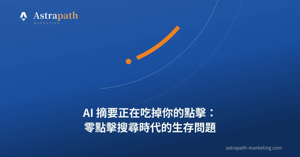 AI 摘要正在吃掉你的點擊：零點擊搜尋時代的生存問題｜文章封面