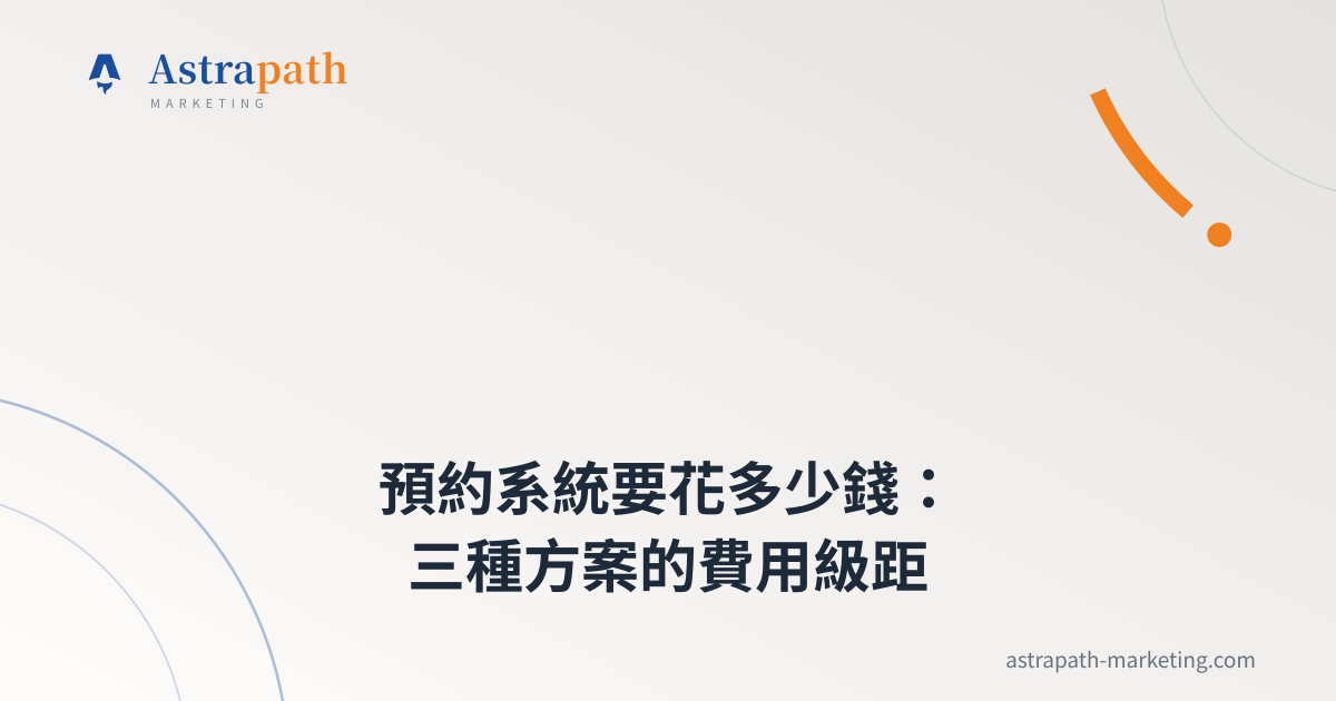 預約系統要花多少錢：三種方案的費用級距｜文章封面
