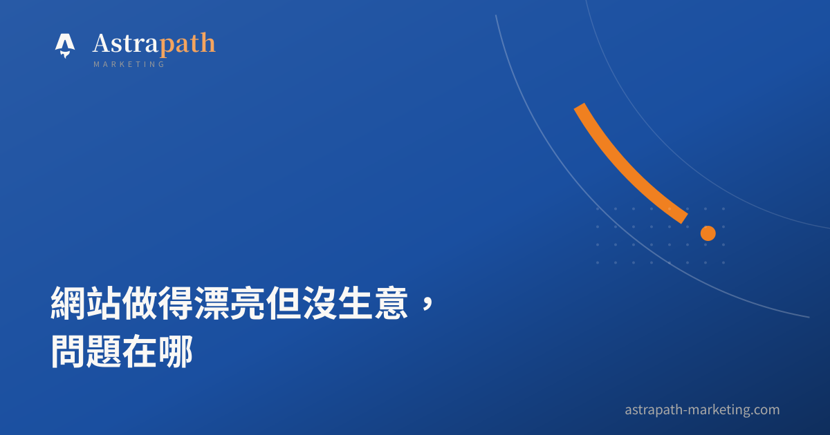 網站做得漂亮但沒生意，問題在哪｜文章封面