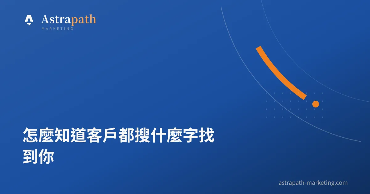 怎麼知道客戶都搜什麼字找到你｜文章封面